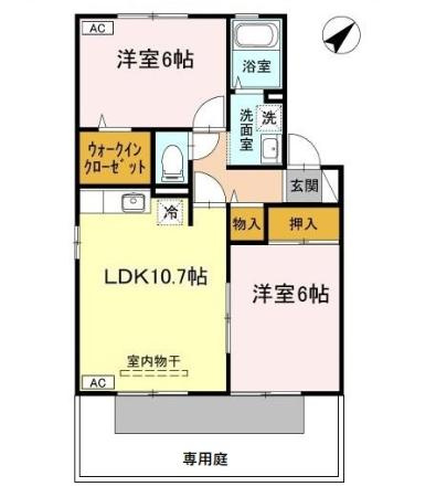 【間取り】 | セジュールRON A棟