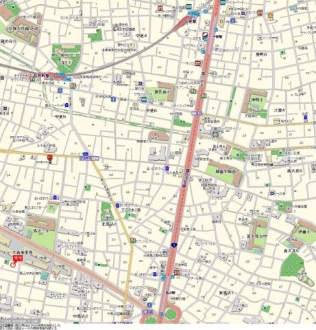 ルーブル中馬込弐番館の地図