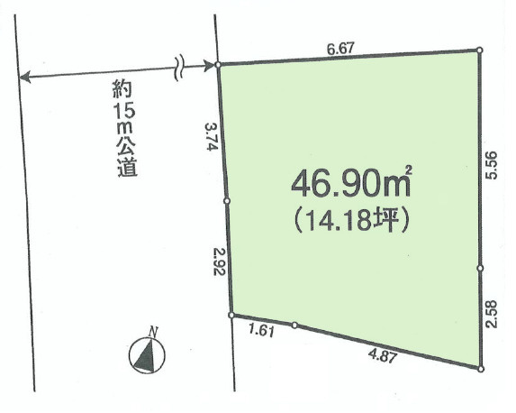板橋区西台3丁目　生活快適エリア　限定1棟の区画図