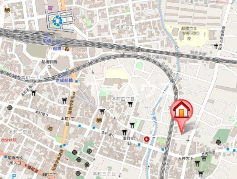 テライオ・コモド　A棟の地図