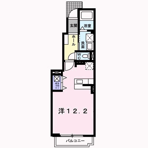 【間取り】 | プリムローズ・Ｋ　Ａ