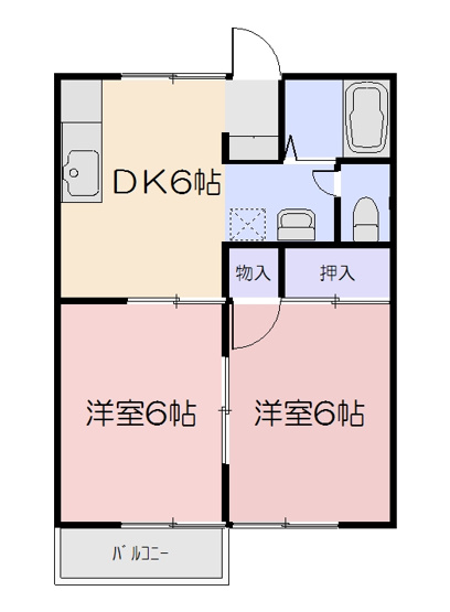 【間取り】 | ダイヤモンドハイツKII