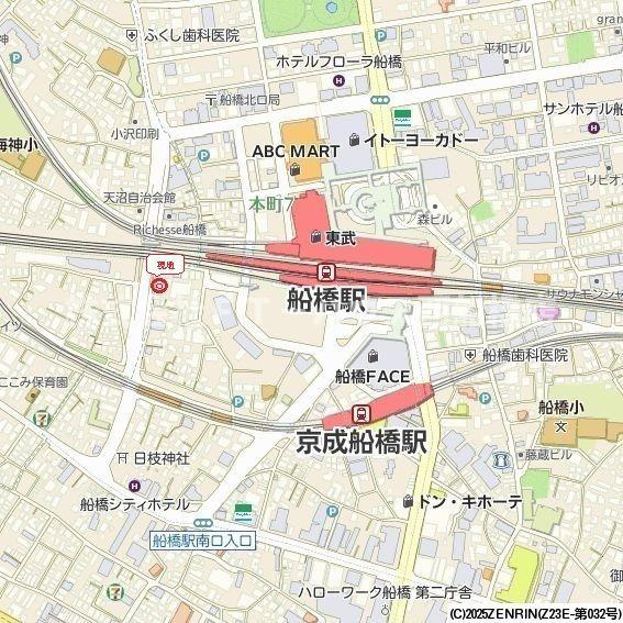 Ｈｕｍａｎハイム船橋の地図