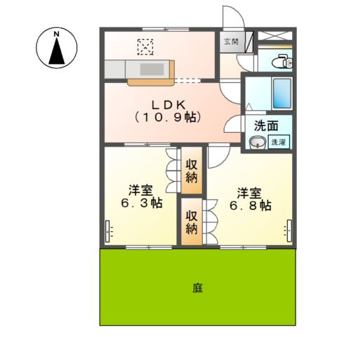 【間取り】 | リープクレセント