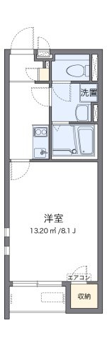 【間取り】 | クレイノエアルⅡ | 代表的な間取のため実際の間取とは異なる場合があります