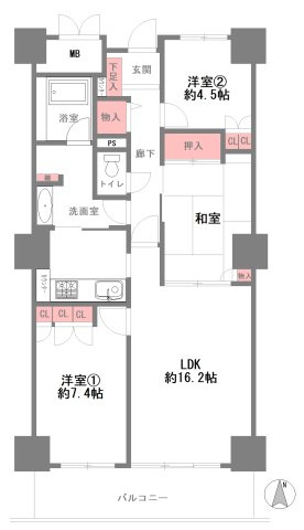 オーク・スクエア西神中央七番館の間取り