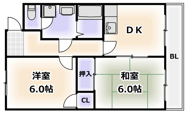 【間取り】 | コスモ福久