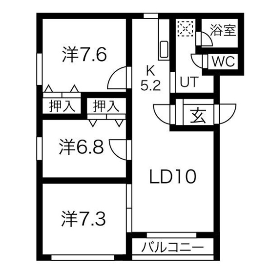 【間取り】 | パティオボヌール