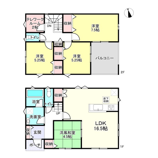 【間取り】 | 姫路市広畑区西蒲田第18／全2棟