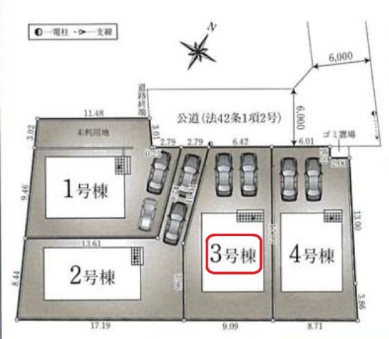 清瀬市下清戸4丁目・全4棟　新築一戸建　3号棟のその他|【全4棟・3号棟】カースペース並列2台分。