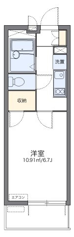 【間取り】 | レオパレスシャルマン　タナカⅡ