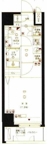 リガーレ墨田レヴァンテの間取り|間取りです。