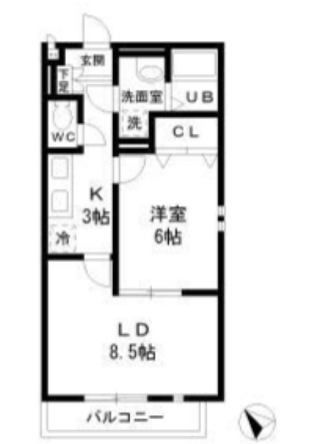 village Globo特典：【仲介手数料：50％OFF】対象物件！の間取り