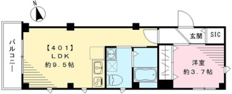 【間取り】 | ラシーネ武蔵小山