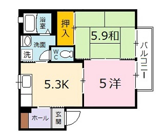 レーヴィンス落合の間取り
