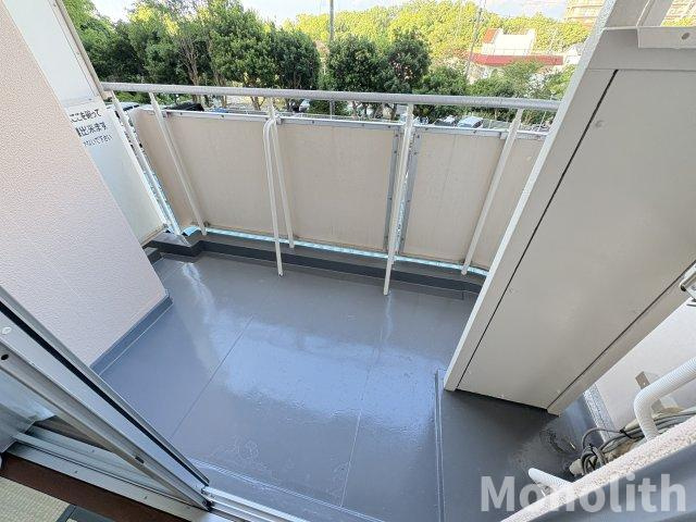 泉北鴨谷台３丁6号棟のバルコニー