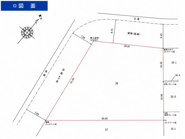 三郷市　高州3丁目　売地の土地図|土地図