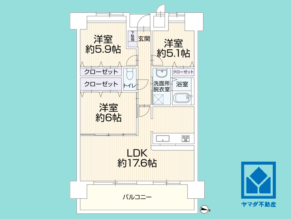 ルナコート塚口の間取り
