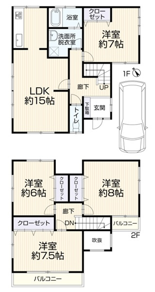 明石市魚住町清水の間取り