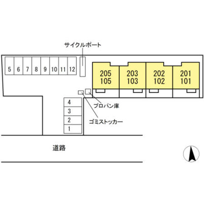 【区画図】 | エマーブルＭ'ｃ