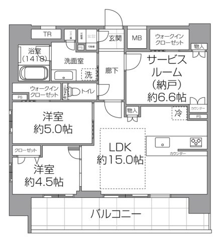 【間取り】 | プレサンスロジェ岡山駅元町