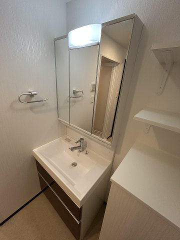 大阪市淀川区新高５丁目の賃貸マンションの独立洗面台