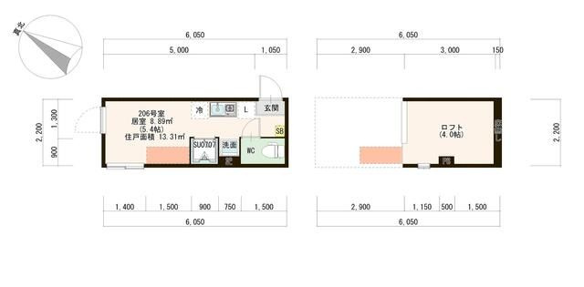 ハーモニーテラス北赤羽　の間取り