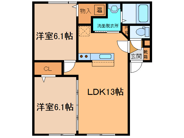 グランドール彩の間取り