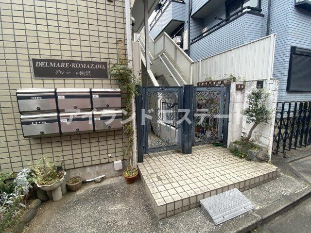デルマーレ駒沢　礼金0　バストイレ別　シャワー付洗面台のエントランス