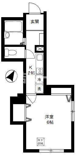 文京区大塚４丁目のアパートの間取り
