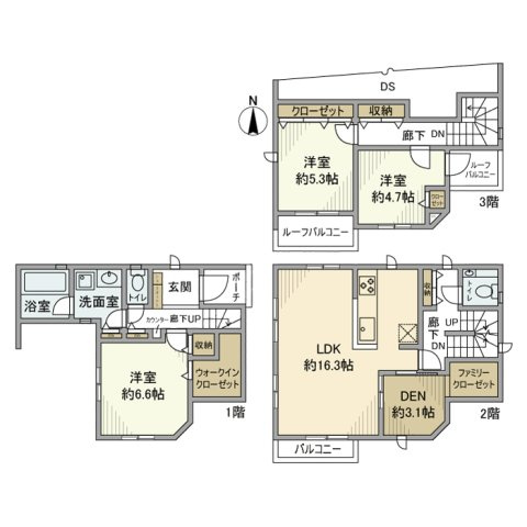 【間取り】 | 南花畑戸建