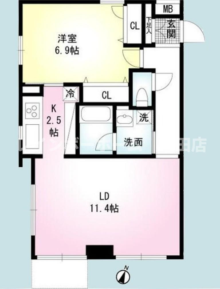 COMFORT※初期費用分割後払いサービス利用可能物件の間取り