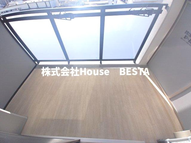 エスリード神戸兵庫駅ミッドポートのバルコニー