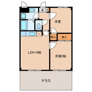 【間取り】 | ピュアパレス・Ｈ１ | 間取りです。