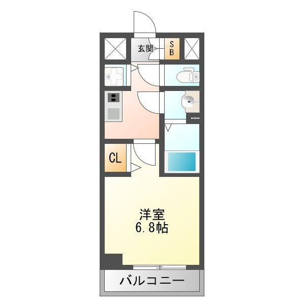 プレサンス塚本グランゲートの間取り