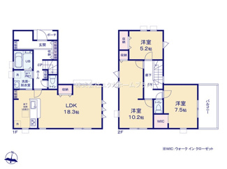 【間取り】 | 東大和市立野1丁目　新築戸建　【全2棟】
