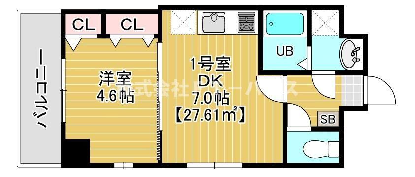 ステイビルⅡ　８０１の間取り