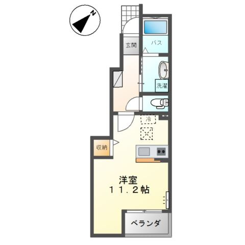 プランドール茶屋町の間取り