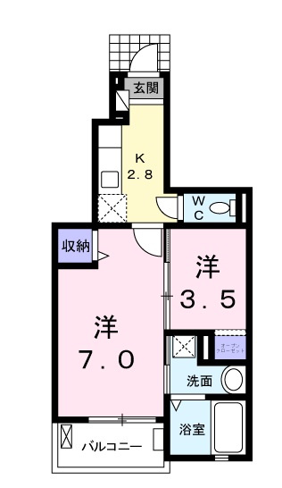 【間取り】 | グレイス茶屋町駅前 B