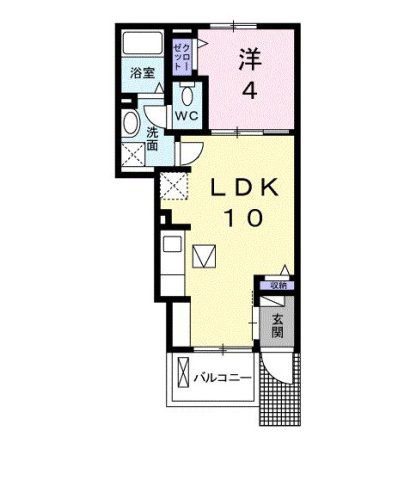 【間取り】 | ヴィラ・マウントワン上東　Ａ
