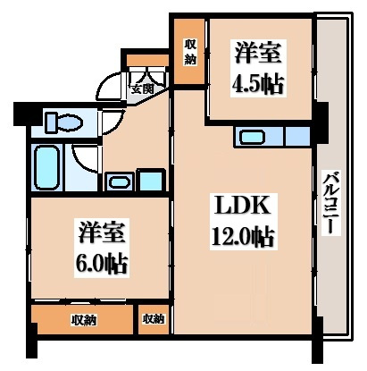 【間取り】 | ビレッジハウス鴻田