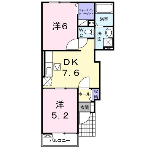 サンリットリバーⅡの間取り