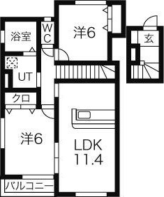 プレミールⅥの間取り