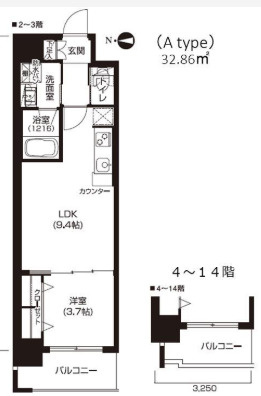 【間取り】 | アーバネックス北久宝寺