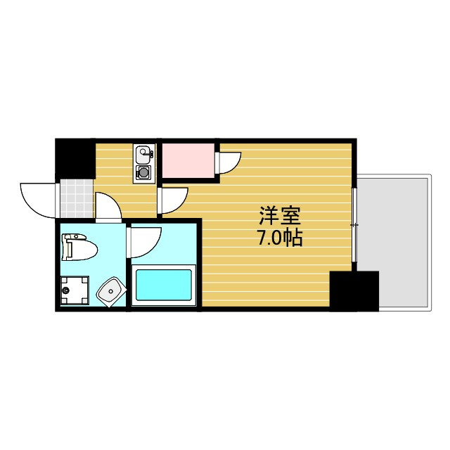 アスール江坂3rdの間取り