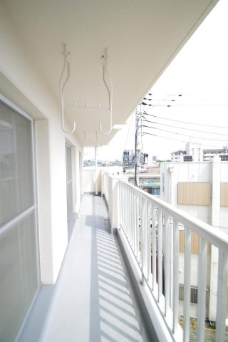 大田マンションのバルコニー