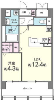 ＴＹ天六の間取り