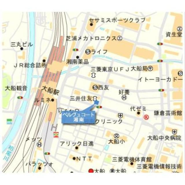 ベルヴュコート湘南の地図