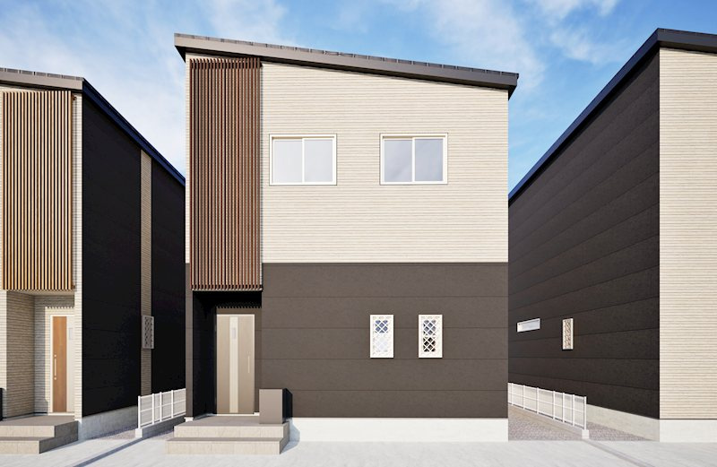 ABF岩槻区南辻戸建の外観|★新築★駐車２台可★全居室収納★エアコン★トイレ２ヵ所★