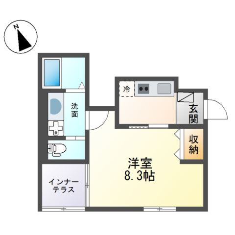 ヴィラ　アズールAの間取り